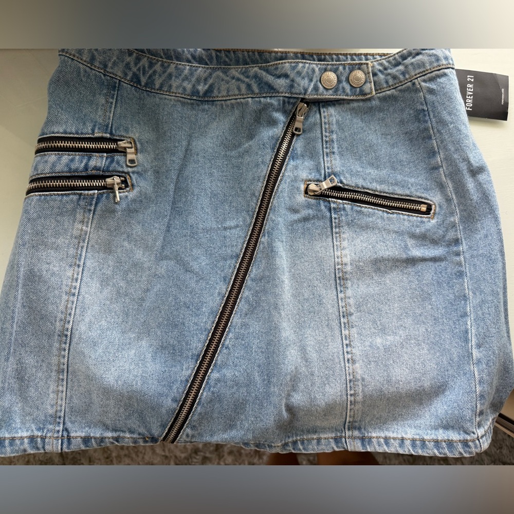 Forever 21 Light Blue Denim Skirt